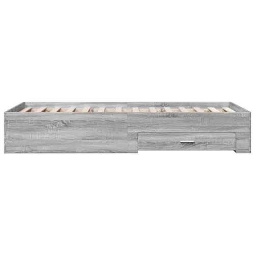 Okvir za krevet s ladicama boja hrasta 90x200 cm - Sivi hrast sonoma 90 x 200 cm Cijena