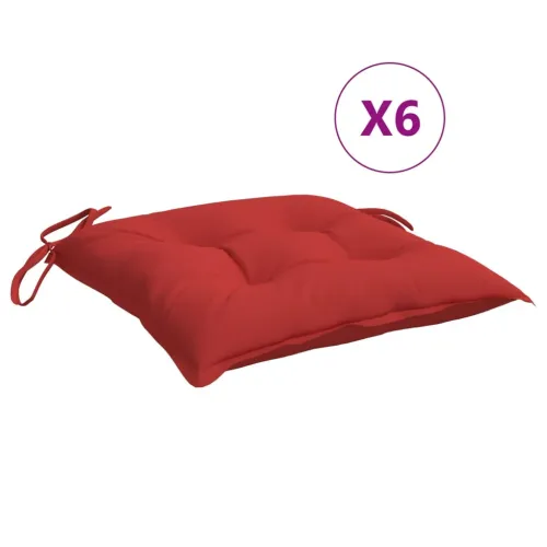 Jastuci za palete 6 kom crveni 50 x 50 x 7 cm od tkanine Oxford - Crvena 50 x 50 x 7 cm 6 Cijena