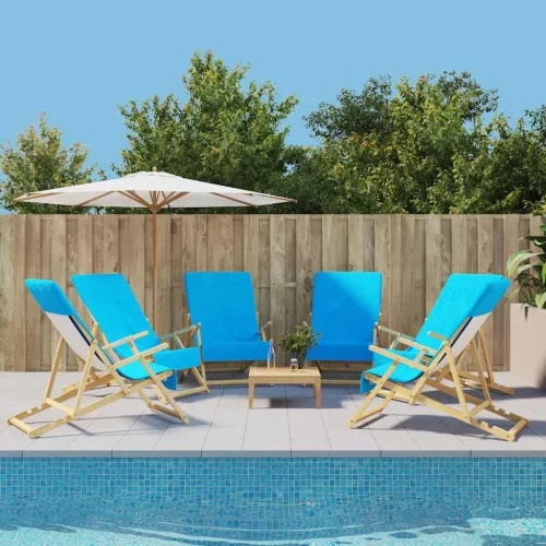 Ručnici za plažu 6 kom tirkizni 60 x 135 cm od tkanine 400 GSM - Tirkizna 60 x 135 cm 6 Cijena