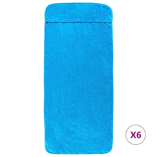 Ručnici za plažu 6 kom tirkizni 60 x 135 cm od tkanine 400 GSM - Tirkizna 60 x 135 cm 6 Cijena