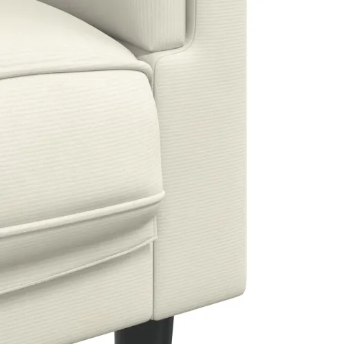2-dijelni set sofa s jastucima krem baršunasti - Krema 2 Cijena