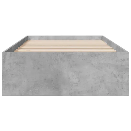 Okvir kreveta s ladicama siva boja betona 90x200 cm drveni - Beton siva 90 x 200 cm Cijena