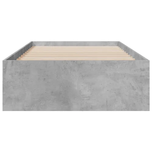 Okvir kreveta s ladicama siva boja betona 90 x 190 cm drveni - Beton siva 90 x 190 cm Cijena