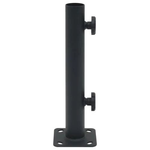 Baza suncobrana za stup Ø 32/34/38 mm mat crna čelična - Mat crna Cijena