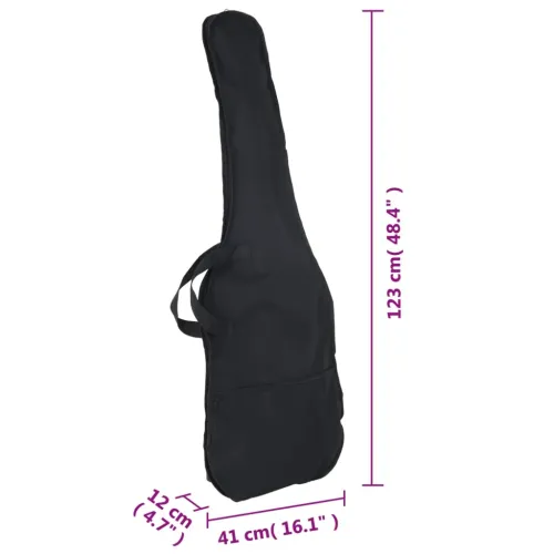 Električna bas gitara za početnike s torbom crna 4/4 46 - Crna Cijena