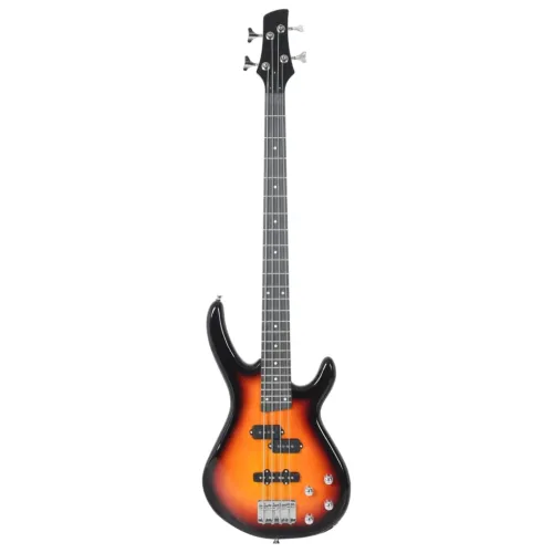 Električna bas gitara za početnike s torbom smeđe-crna 4/4 46 - Smeđa i crna Cijena