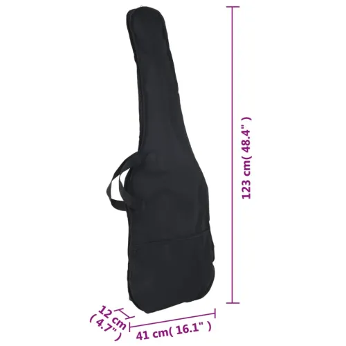 Električna bas gitara za početnike s torbom smeđe-crna 4/4 46 - Smeđa i crna Cijena