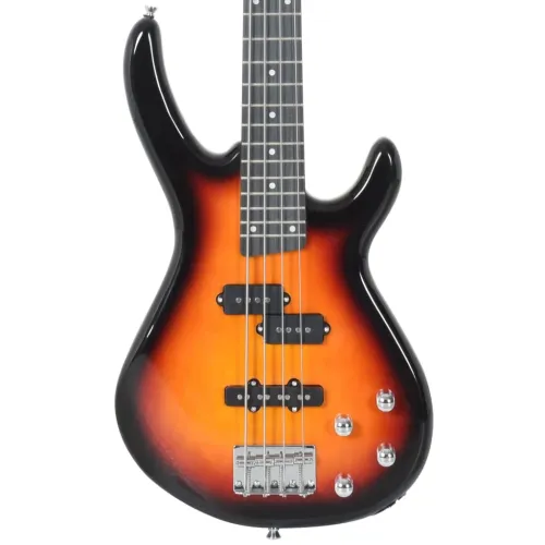Električna bas gitara za početnike s torbom smeđe-crna 4/4 46 - Smeđa i crna Cijena