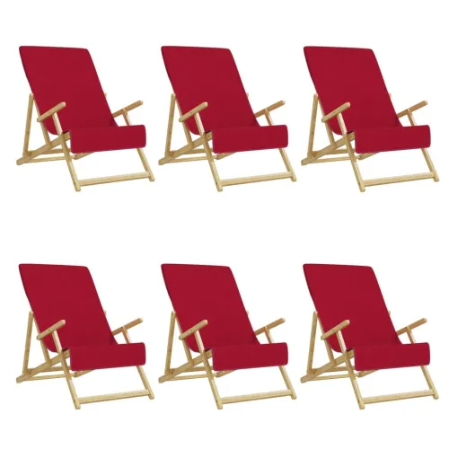 Ručnici za plažu 6 kom bordo 60 x 135 cm od tkanine 400 GSM - Crvena 60 x 135 cm 6 Cijena