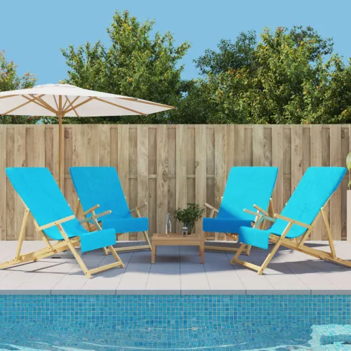 Ručnici za plažu 4 kom tirkizni 60 x 135 cm od tkanine 400 GSM - Tirkizna 60 x 135 cm 4 Cijena