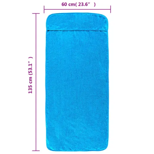 Ručnici za plažu 4 kom tirkizni 60 x 135 cm od tkanine 400 GSM - Tirkizna 60 x 135 cm 4 Cijena