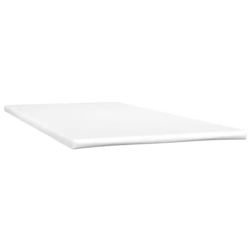 Krevet box spring s madracem krem 120 x 190 cm od tkanine - Krema 120 x 190 cm vodoravne pruge Cijena