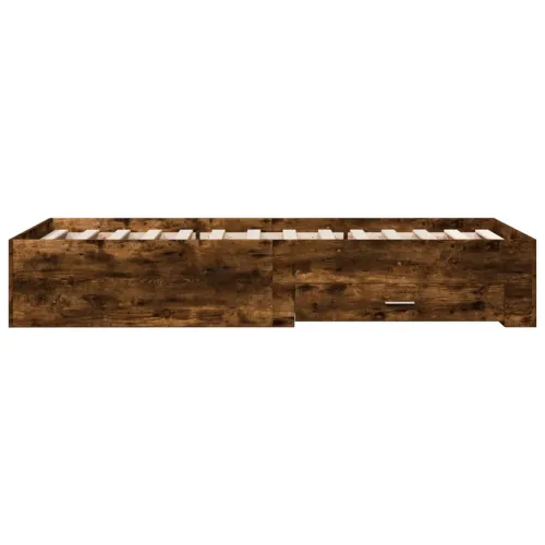 Okvir kreveta s ladicama boja hrasta 100x200 cm - Dimljeni hrast 100 x 200 cm Cijena