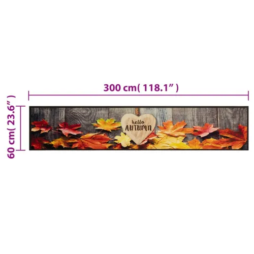 Kuhinjski tepih perivi s jesenskim uzorkom 60x300 cm baršunasti - Jesen 60 x 300 cm Cijena