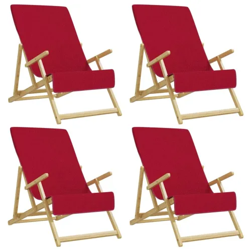 Ručnici za plažu 4 kom bordo 60 x 135 cm od tkanine 400 GSM - Crvena 60 x 135 cm 4 Cijena