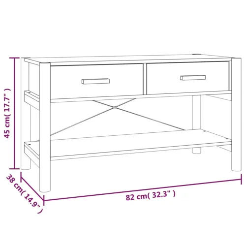 TV ormarić crni 82 x 38 x 45 cm od konstruiranog drva - Crna 1 Cijena