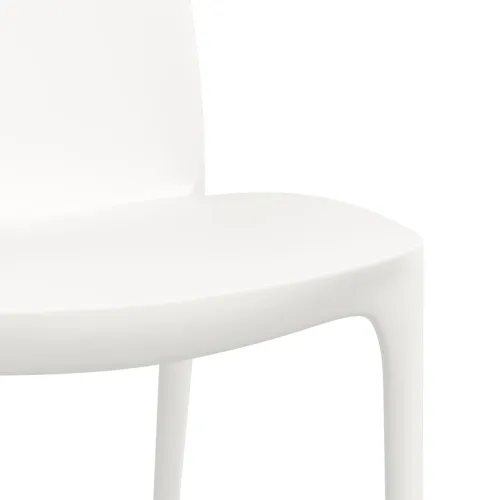 Vrtne stolice 2 kom bijele 50 x 46 x 80 cm od polipropilena - Bijela Cijena