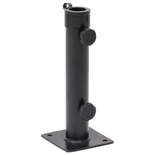 Baza suncobrana za stup Ø 38/48 mm mat crna čelična - Mat crna Cijena
