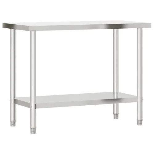 Kuhinjski radni stol 110 x 55 x 85 cm od nehrđajućeg čelika - 110 x 55 x 85 cm 1 bez kotača 110 x 55 x 85 cm Cijena