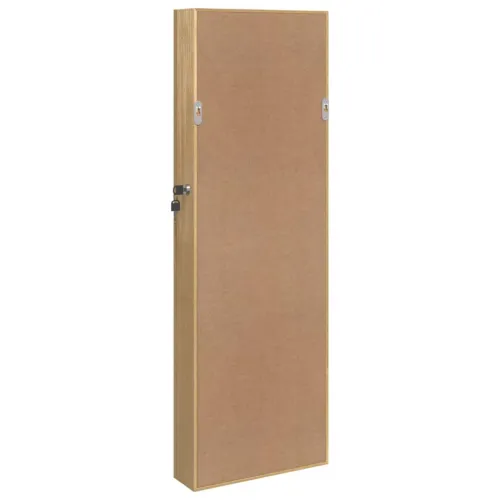 Zidni ormarić za nakit s ogledalom 30 x 8,5 x 90 cm - Smeđa Cijena