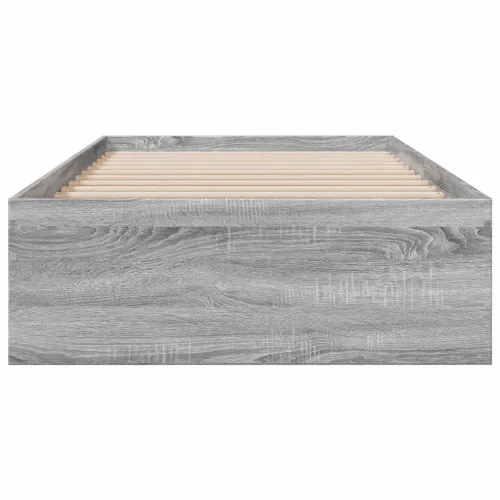 Okvir kreveta s ladicama siva boja hrasta 75 x 190 cm drveni - Sivi hrast sonoma 75 x 190 cm Cijena