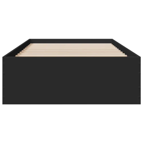 Okvir kreveta s ladicama crni 75 x 190 cm konstruirano drvo - Crna 75 x 190 cm Cijena