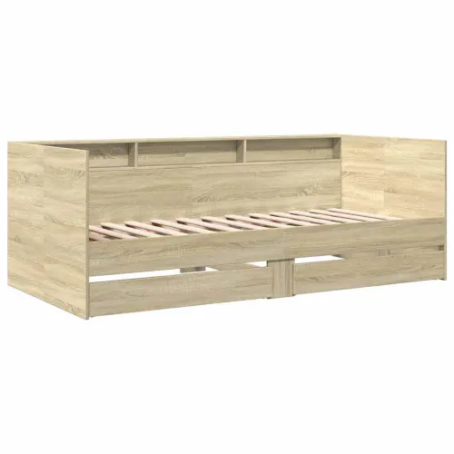 Dnevni krevet s ladicama bez madraca boja hrasta 90x190 cm - Sonoma hrast 90 x 190 cm Cijena