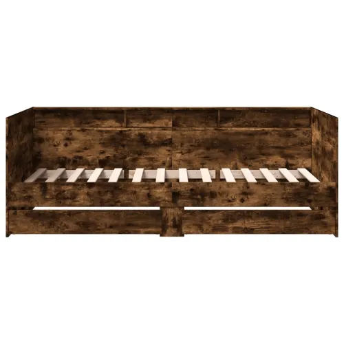 Dnevni krevet s ladicama bez madraca boja hrasta 90x190 cm - Dimljeni hrast 90 x 190 cm Cijena