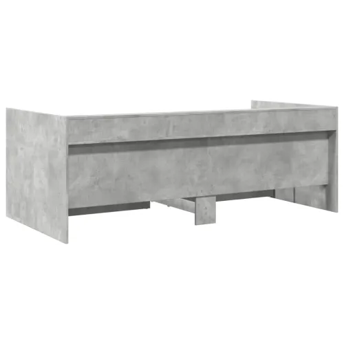 Dnevni krevet s ladicama bez madraca siva boja betona 90x190 cm - Beton siva 90 x 190 cm Cijena