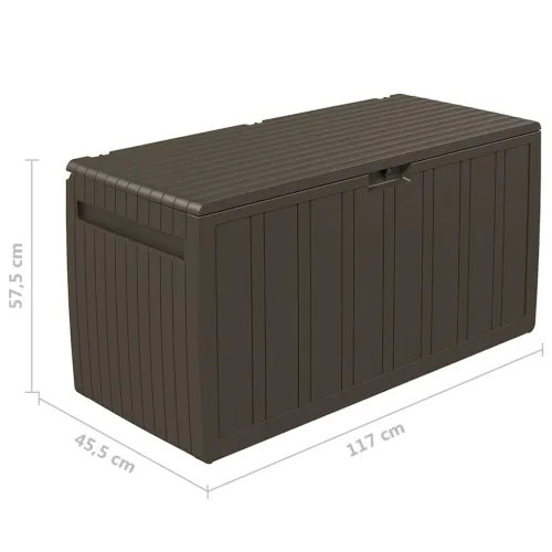 Kutija za jastuke smeđa 117 x 45,5 x 57,5 cm 270 L Cijena