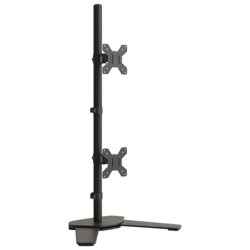 Dvostruki nosač za monitor crni čelični VESA 75/100 mm - 1 Dvostruki (bez ruke) Dvostruki (bez ruke) Cijena