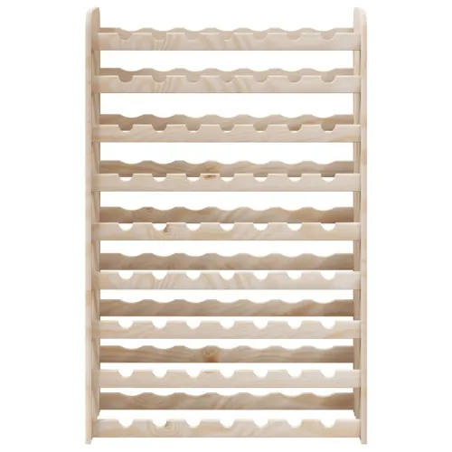 Stalak za vino 72,5 x 25 x 111,5 cm od masivne borovine - 63 Cijena
