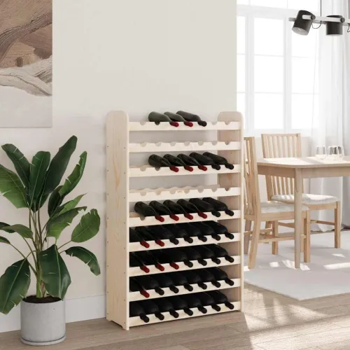 Stalak za vino 72,5 x 25 x 111,5 cm od masivne borovine - 63 Cijena