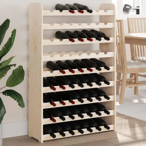 Stalak za vino 72,5 x 25 x 111,5 cm od masivne borovine - 63 Cijena