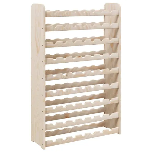 Stalak za vino 72,5 x 25 x 111,5 cm od masivne borovine - 63 Cijena