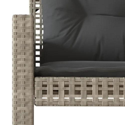 Vrtna garnitura - 4-dijelni set vrtnih sofa s jastucima poliratan staklo - Svjetlosiva 4 Cijena