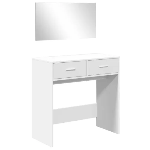 Toaletni stolić s ogledalom bijeli 80 x 39 x 80 cm - Bijela 1 Bijela Cijena