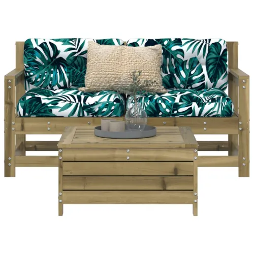 Vrtna garnitura - 3-dijelni set vrtnih sofa od impregnirane borovine - Prirodno impregnirano 1 Cijena