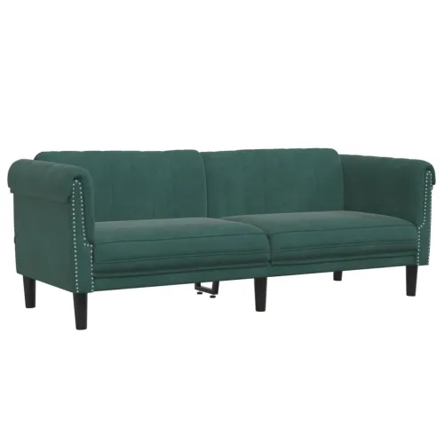 2-dijelni set sofa tamnozeleni baršunasti - Tamnozelena 2 Cijena
