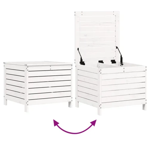 Vrtna garnitura - 5-dijelni set vrtnih sofa bijeli od masivne borovine - Bijela boja bora 1 Cijena