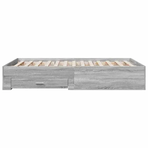 Okvir za krevet s ladicama boja sivog hrasta 135x190 cm - Sivi hrast sonoma 135 x 190 cm Cijena