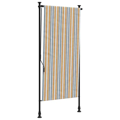 Vanjska roleta žuto-bijela 120 x 270 cm od tkanine i čelika - Žuta 120 x 270 cm 1 Podesiva visina (225 – 275 cm) Cijena