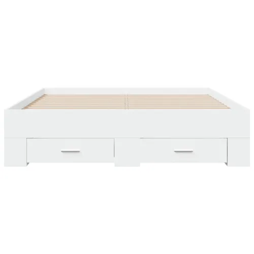 Okvir kreveta s ladicama bez madraca bijeli 140x190 cm - Bijela 140 x 190 cm Cijena