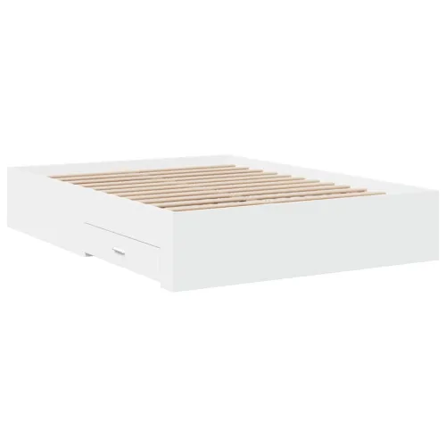 Okvir kreveta s ladicama bez madraca bijeli 140x190 cm - Bijela 140 x 190 cm Cijena