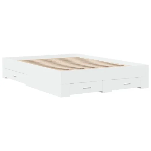 Okvir kreveta s ladicama bez madraca bijeli 140x190 cm - Bijela 140 x 190 cm Cijena