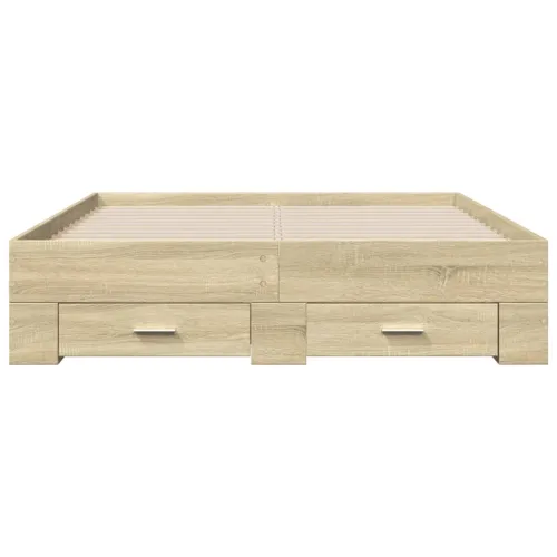Okvir za krevet s ladicama boja hrasta 140x190 cm drveni - Sonoma hrast 140 x 190 cm Cijena