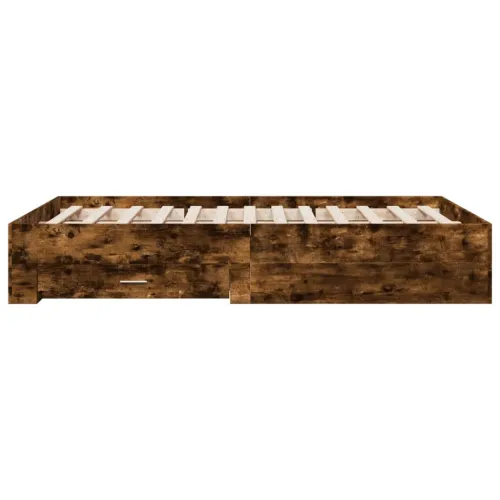 Okvir kreveta s ladicama boja hrasta 120x200 cm - Dimljeni hrast 120 x 200 cm Cijena