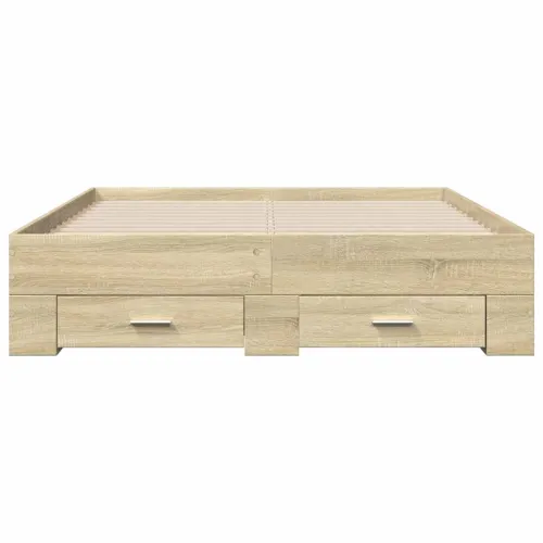 Okvir za krevet s ladicama boja hrasta 135x190 cm drveni - Sonoma hrast 135 x 190 cm Cijena