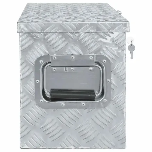 Aluminijska kutija 76,5 x 26,5 x 33 cm srebrna - Srebrno 76.5 x 26.5 x 33 cm Cijena