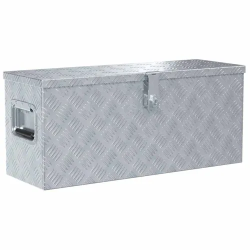 Aluminijska kutija 76,5 x 26,5 x 33 cm srebrna - Srebrno 76.5 x 26.5 x 33 cm 1 1 Cijena